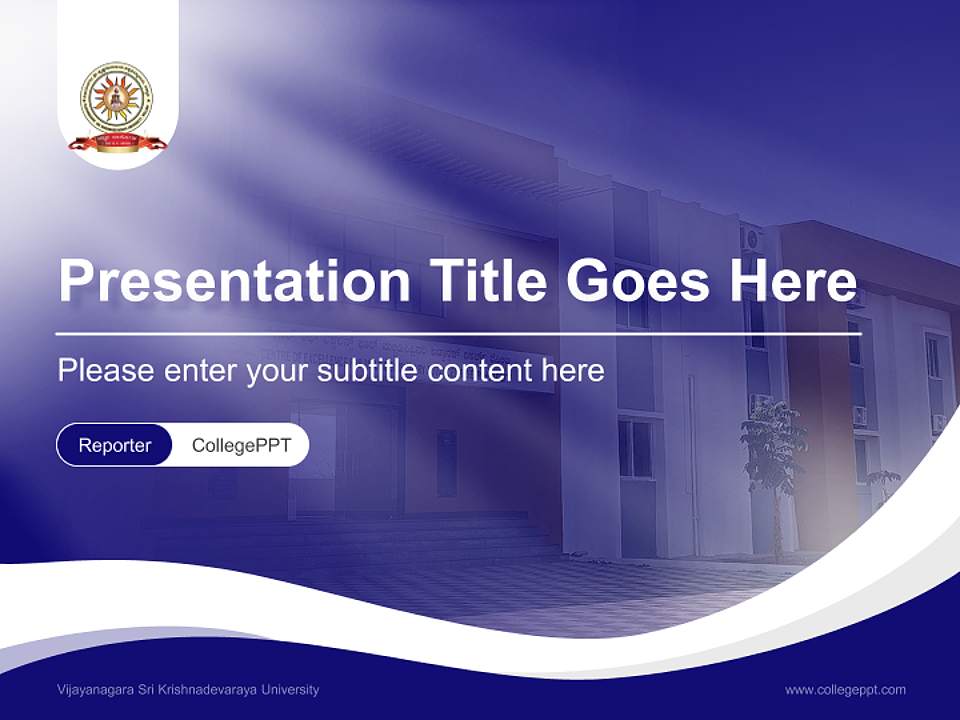 Vijayanagara Sri Krishnadevaraya University Lecture Sharing and Networking Event PPT Template4:3 ratio PPT effect preview image4