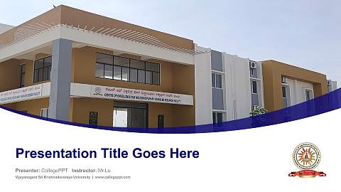 Vijayanagara Sri Krishnadevaraya University Course/Courseware Creation PPT Template