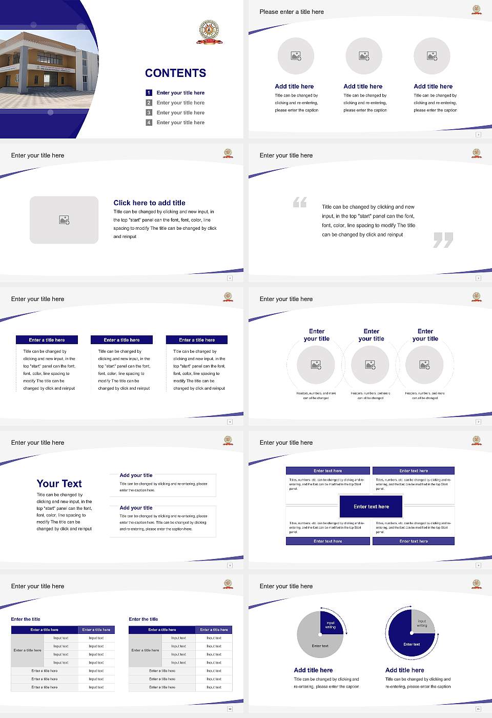 Vijayanagara Sri Krishnadevaraya University Course/Courseware Creation PPT Template16:9 ratio PPT effect preview image2