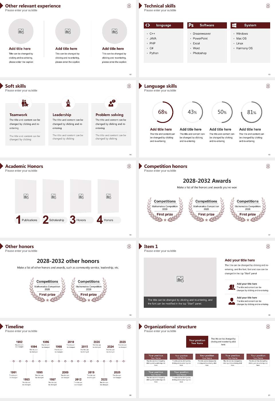 Veer Kunwar Singh University Resume PPT Template16:9 ratio PPT effect preview image3