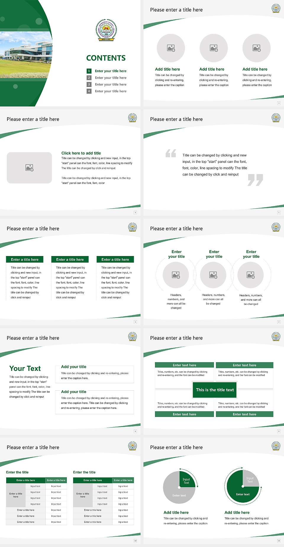 University of Agricultural Sciences (Raichur) Course/Courseware Creation PPT Template4:3 ratio PPT effect preview image2