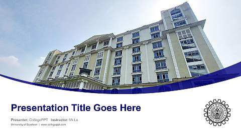 University of Burdwan Course/Courseware Creation PPT Template