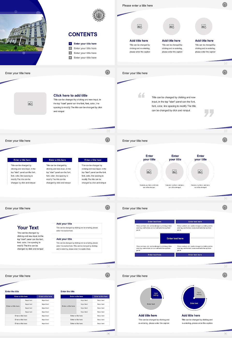 University of Burdwan Course/Courseware Creation PPT Template16:9 ratio PPT effect preview image2