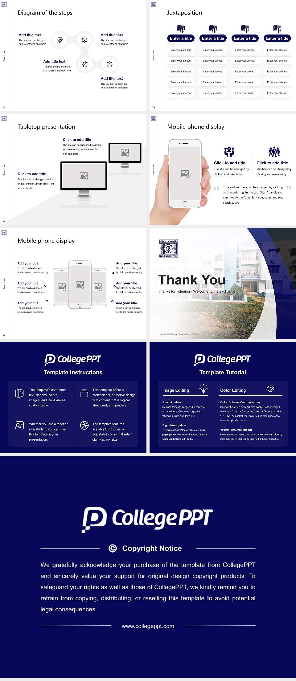 University of Kalyani Competition/Entrepreneurship Contest PPT Template4:3 ratio PPT effect preview image9