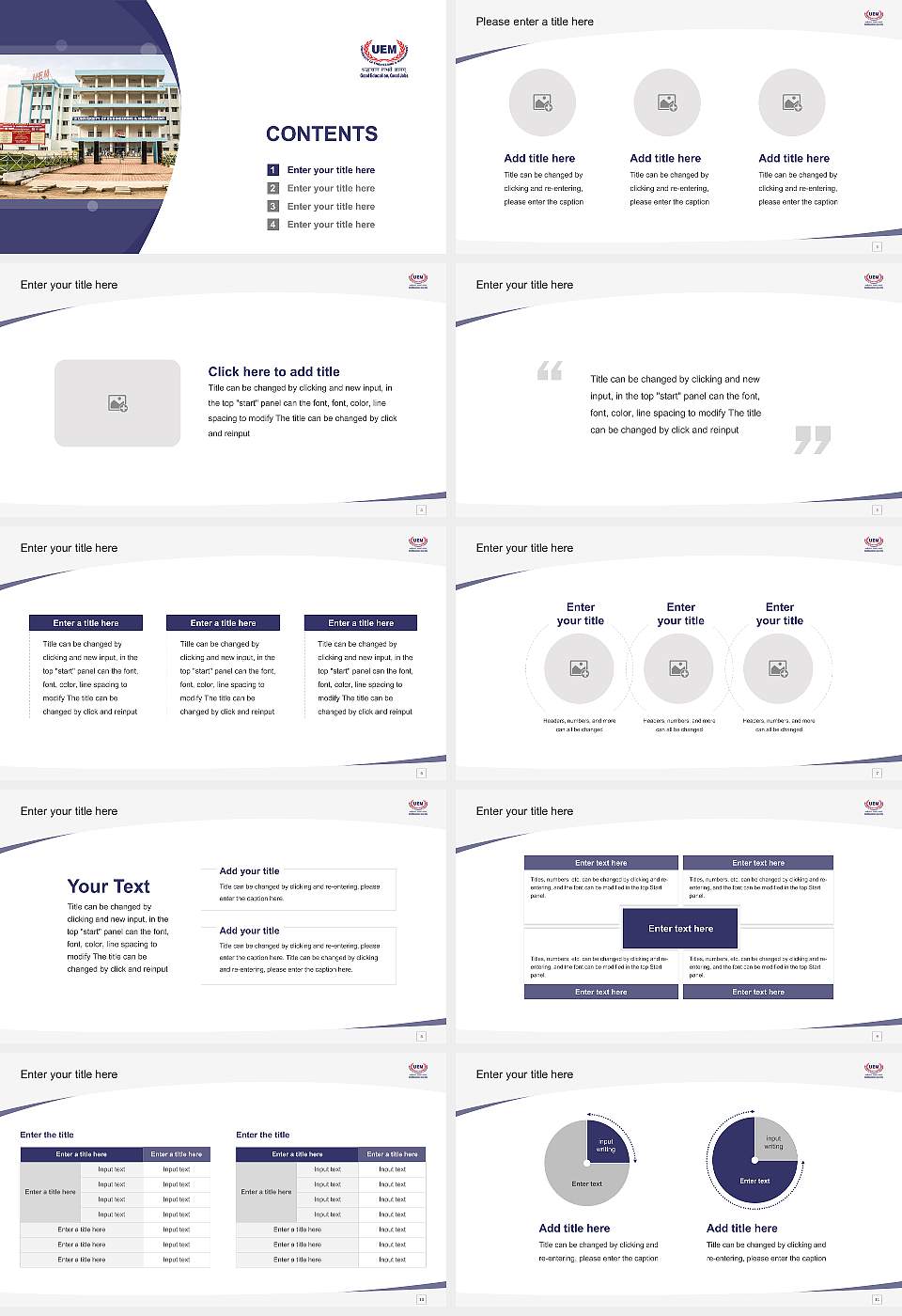 University of Engineering and Management, Kolkata Course/Courseware Creation PPT Template16:9 ratio PPT effect preview image2