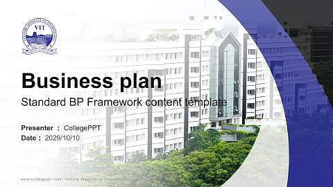 Vellore Institute of Technology Competition/Entrepreneurship Contest PPT Template