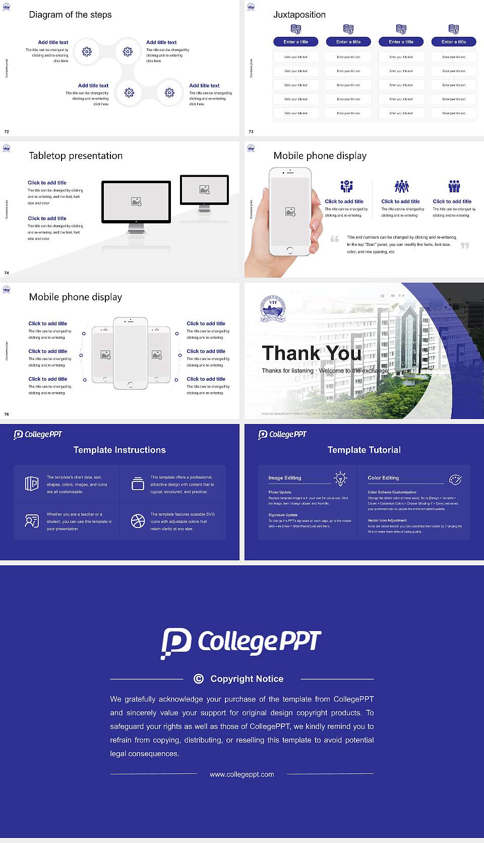 Vellore Institute of Technology Competition/Entrepreneurship Contest PPT Template16:9 ratio PPT effect preview image9