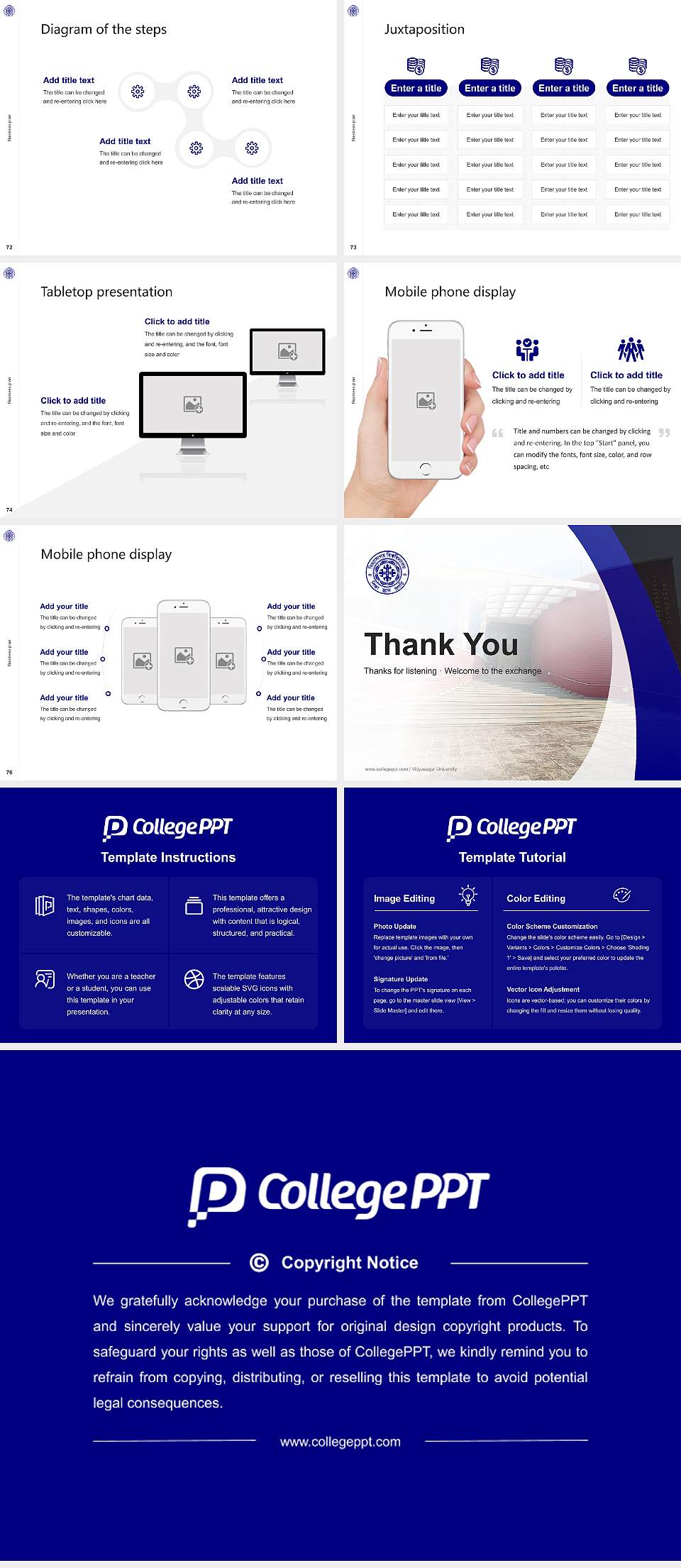 Vidyasagar University Competition/Entrepreneurship Contest PPT Template4:3 ratio PPT effect preview image9