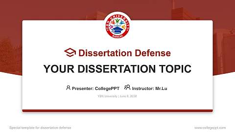 YBN University Graduation Thesis Defense PPT Template
