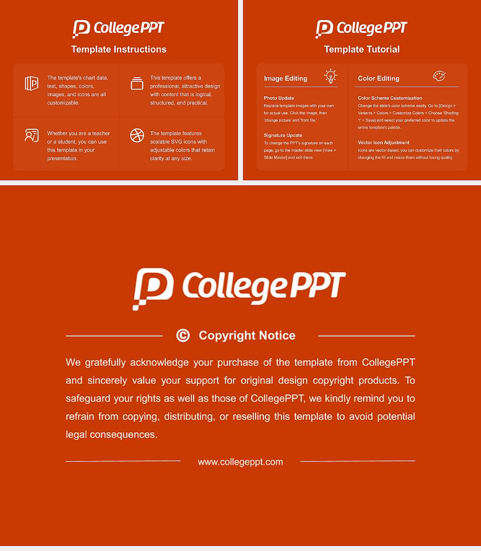 Veer Narmad South Gujarat University Course/Courseware Creation PPT Template4:3 ratio PPT effect preview image5