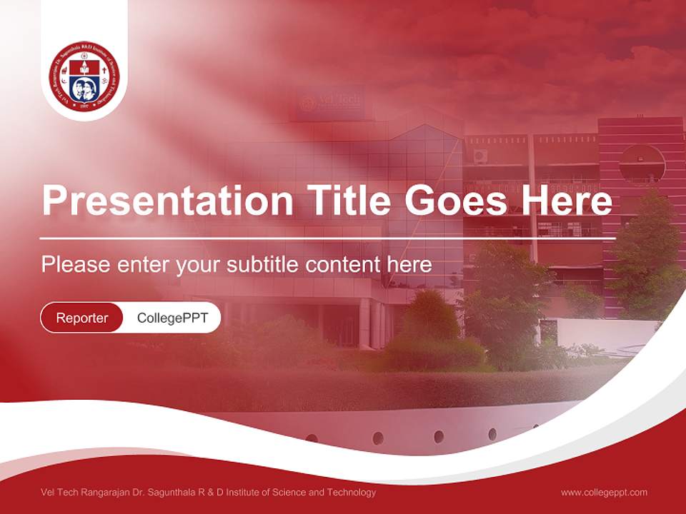 Vel Tech Rangarajan Dr. Sagunthala R & D Institute of Science and Technology Lecture Sharing and Networking Event PPT Template4:3 ratio PPT effect preview image4