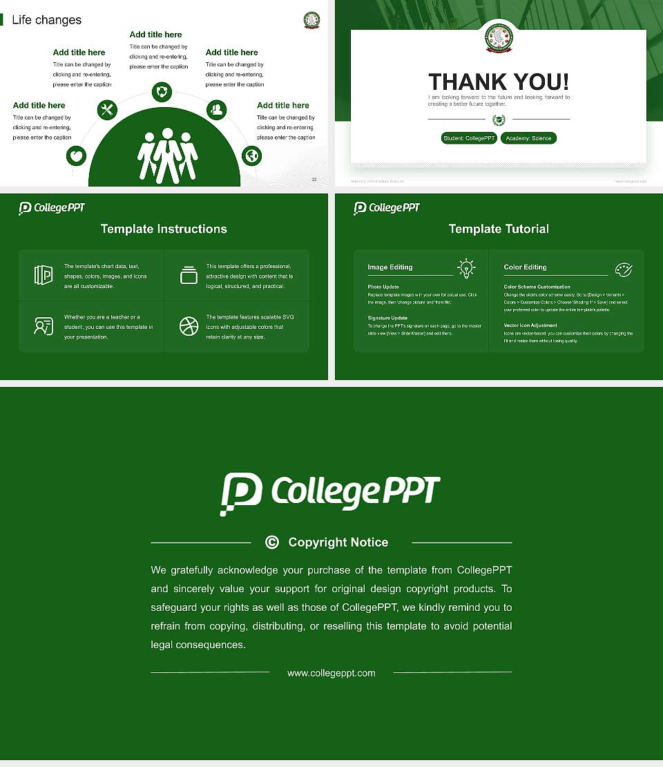 University of Horticultural Sciences National Scholarship Defense PPT Template16:9 ratio PPT effect preview image4