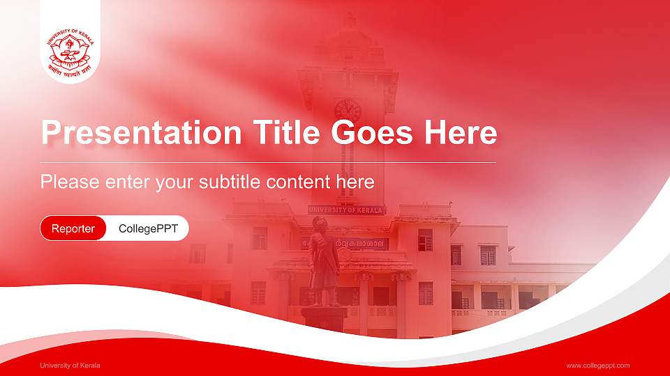 University of Kerala Lecture Sharing and Networking Event PPT Template16:9 ratio PPT effect preview image