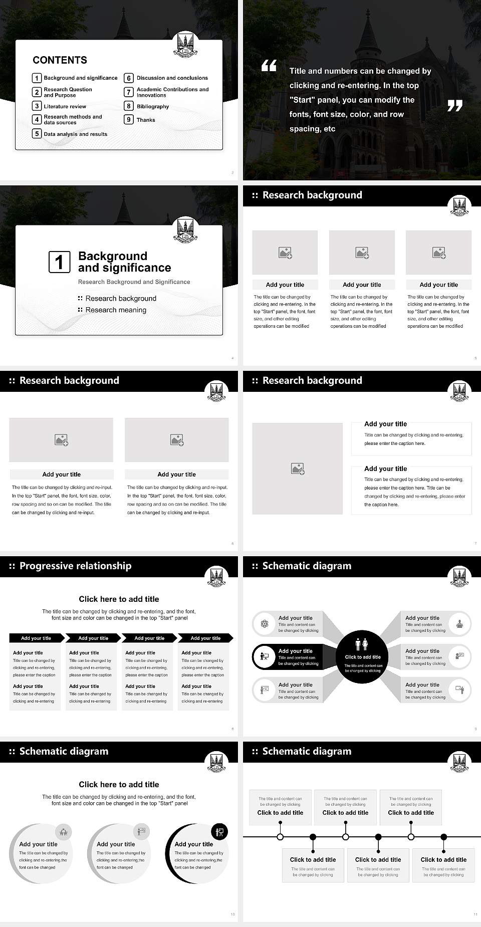 University of Mumbai Graduation Thesis Defense PPT Template4:3 ratio PPT effect preview image2