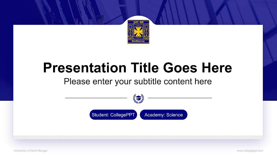 University of North Bengal National Scholarship Defense PPT Template16:9 ratio PPT effect preview image