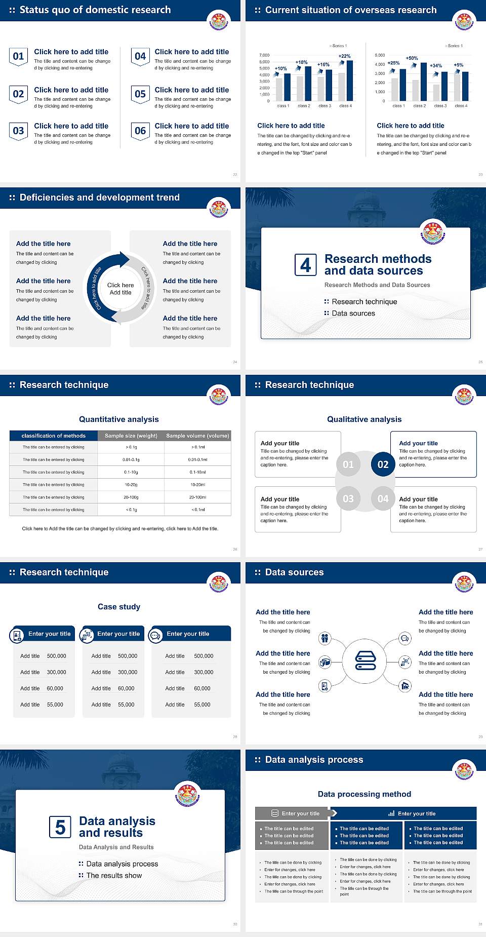 University of Lucknow Graduation Thesis Defense PPT Template4:3 ratio PPT effect preview image4