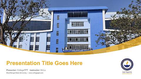 West Bengal State University Course/Courseware Creation PPT Template