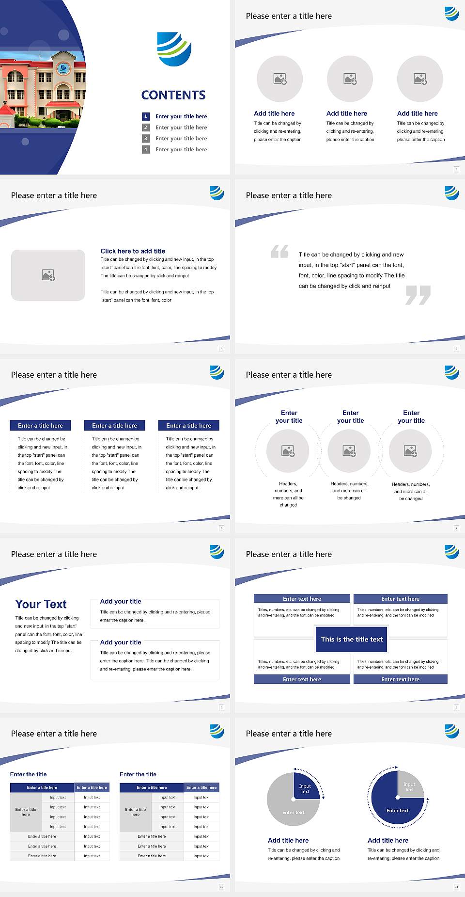 Uttaranchal University Course/Courseware Creation PPT Template4:3 ratio PPT effect preview image2