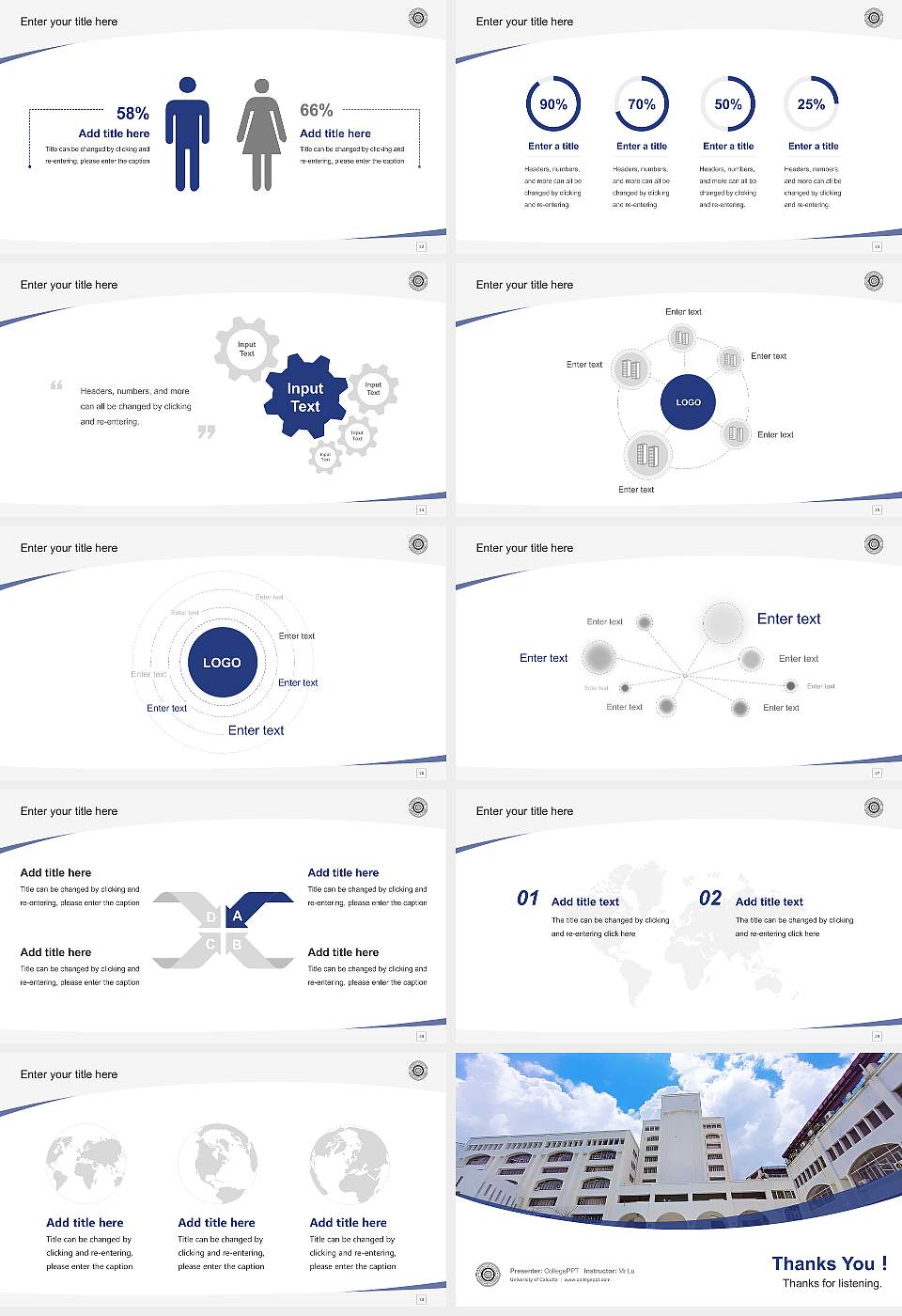 University of Calcutta Course/Courseware Creation PPT Template16:9 ratio PPT effect preview image4
