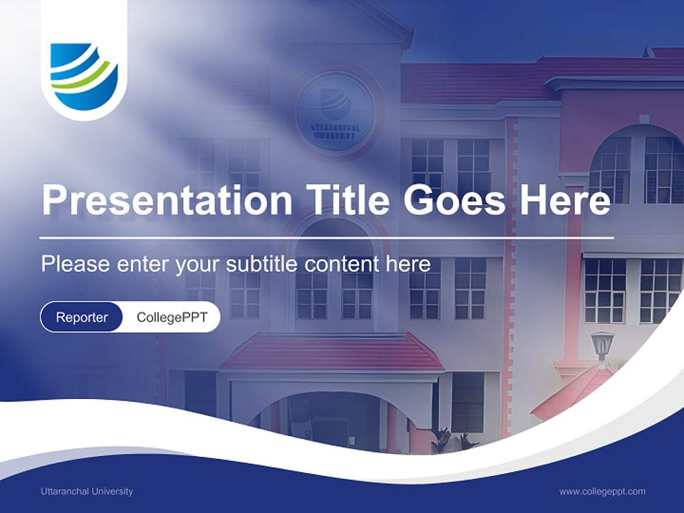 Uttaranchal University Lecture Sharing and Networking Event PPT Template4:3 ratio PPT effect preview image4