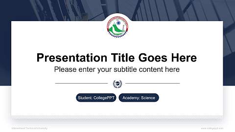 Uttarakhand Technical University National Scholarship Defense PPT Template