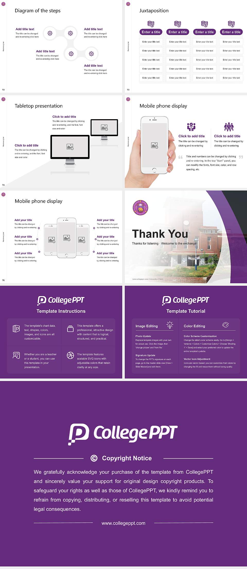 University of Delhi Competition/Entrepreneurship Contest PPT Template4:3 ratio PPT effect preview image9