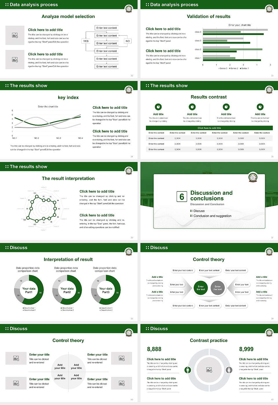 University of Horticultural Sciences Graduation Thesis Defense PPT Template16:9 ratio PPT effect preview image5