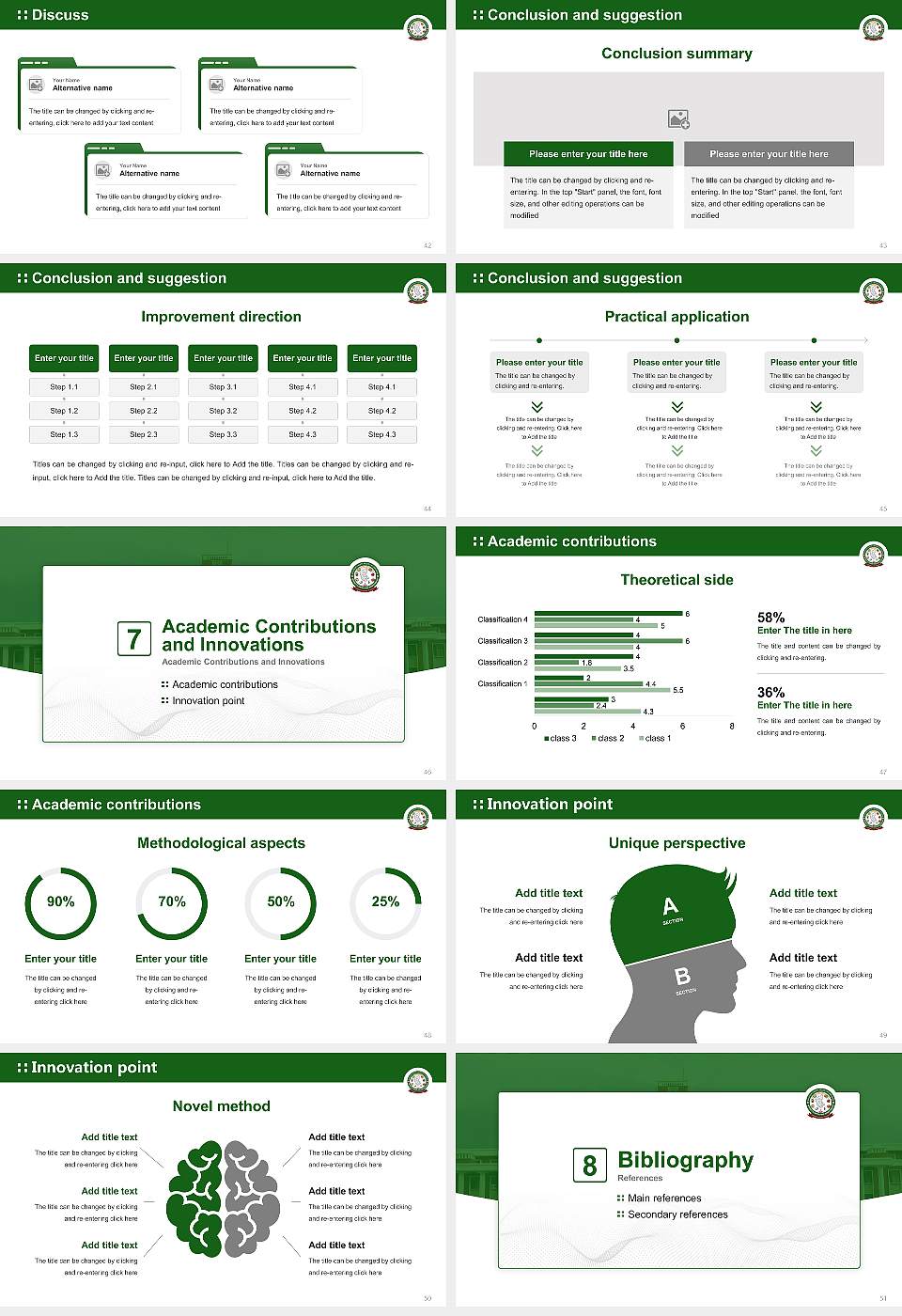 University of Horticultural Sciences Graduation Thesis Defense PPT Template16:9 ratio PPT effect preview image6