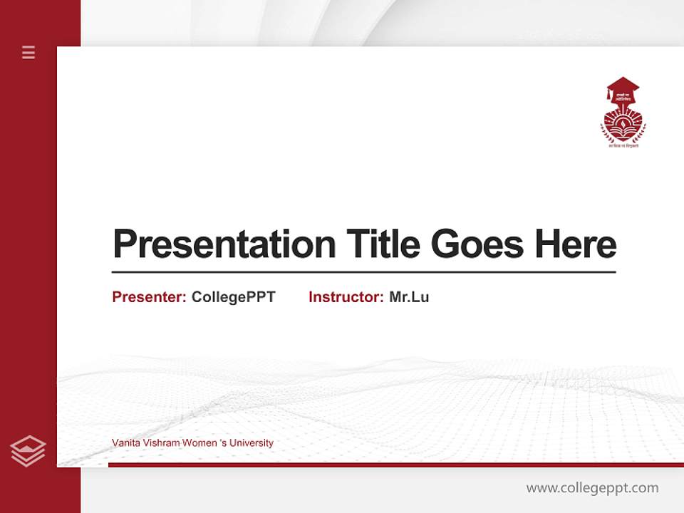 Vanita Vishram Women ‘s University Thesis Proposal/Graduation Defense PPT Template4:3 ratio PPT effect preview image5