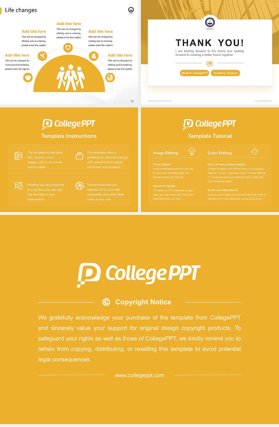 West Bengal State University National Scholarship Defense PPT Template4:3 ratio PPT effect preview image4