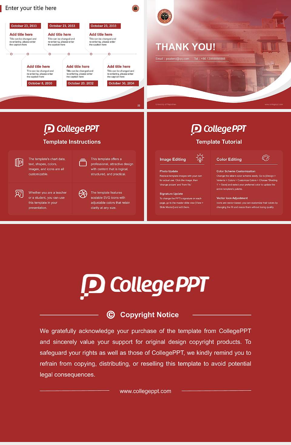 University of Rajasthan Lecture Sharing and Networking Event PPT Template4:3 ratio PPT effect preview image4