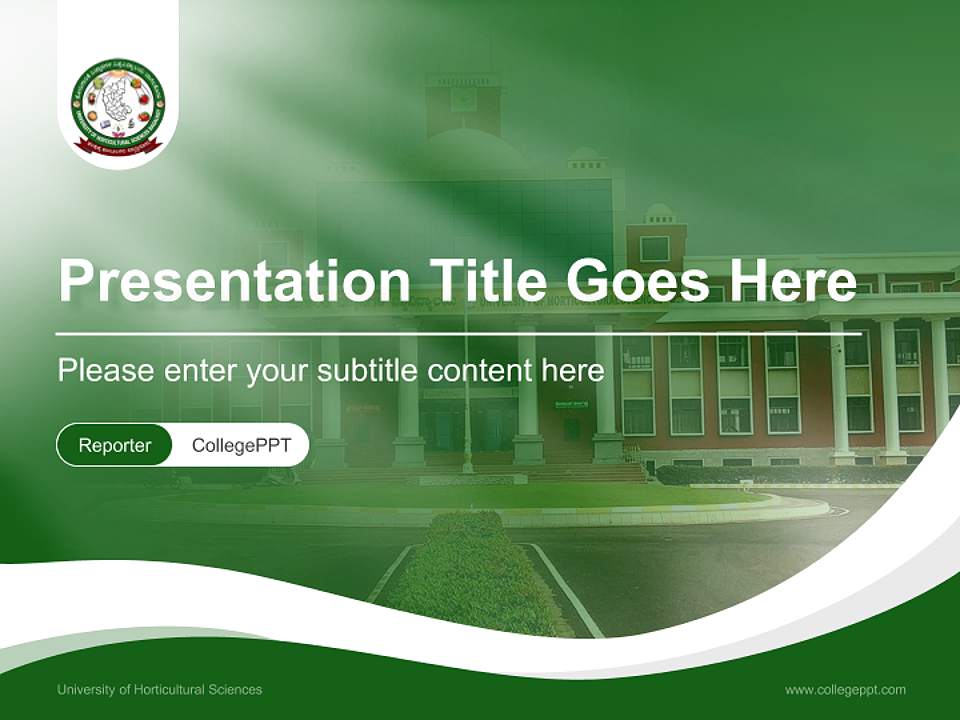 University of Horticultural Sciences Lecture Sharing and Networking Event PPT Template4:3 ratio PPT effect preview image4