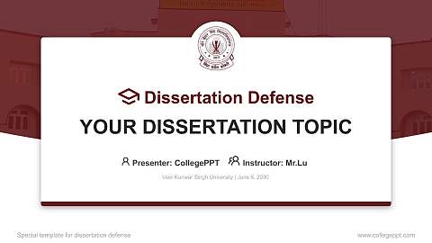 Veer Kunwar Singh University Graduation Thesis Defense PPT Template