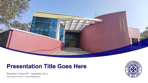 Vidyasagar University Course/Courseware Creation PPT Template
