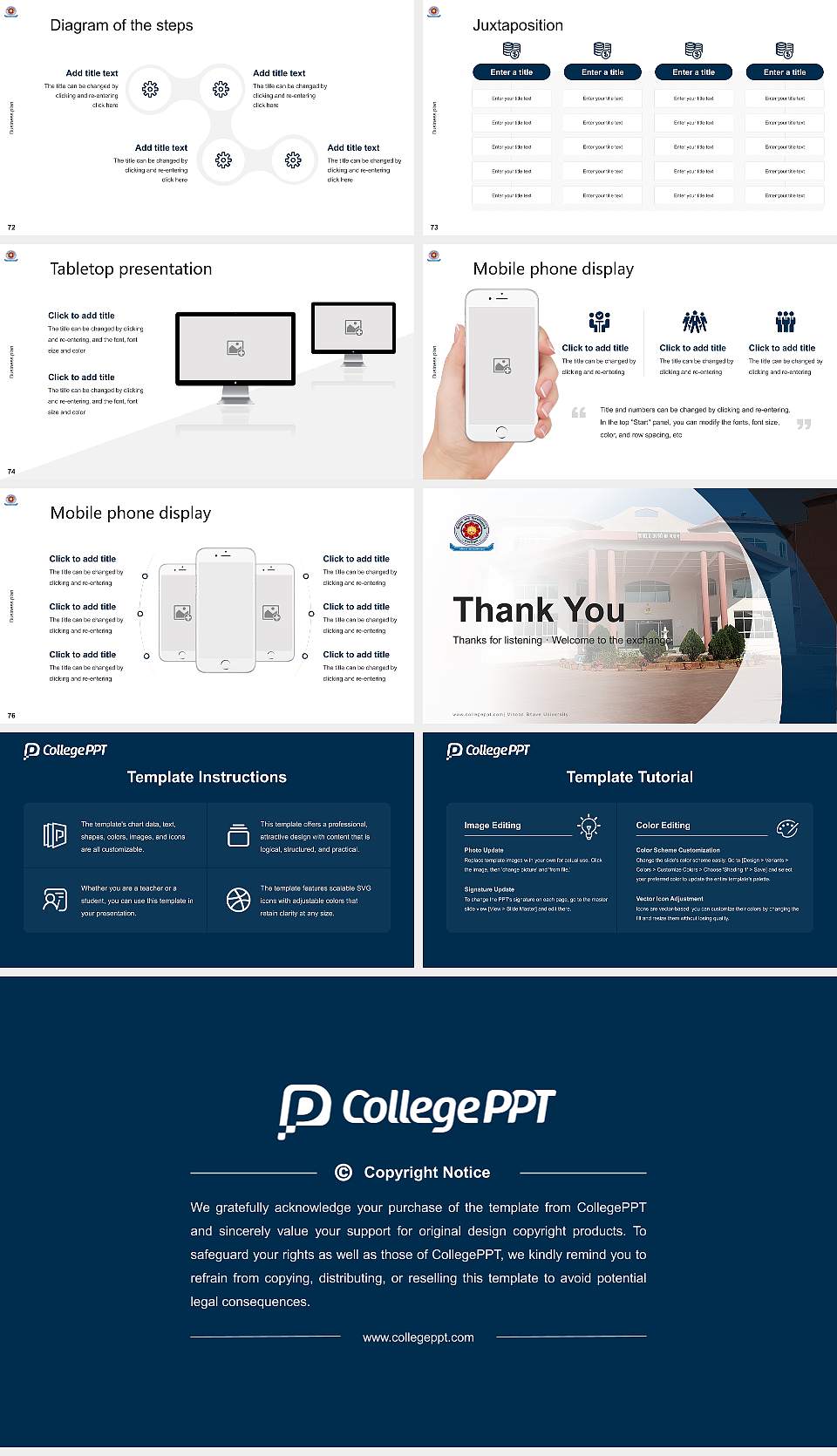 Vinoba Bhave University Competition/Entrepreneurship Contest PPT Template16:9 ratio PPT effect preview image9