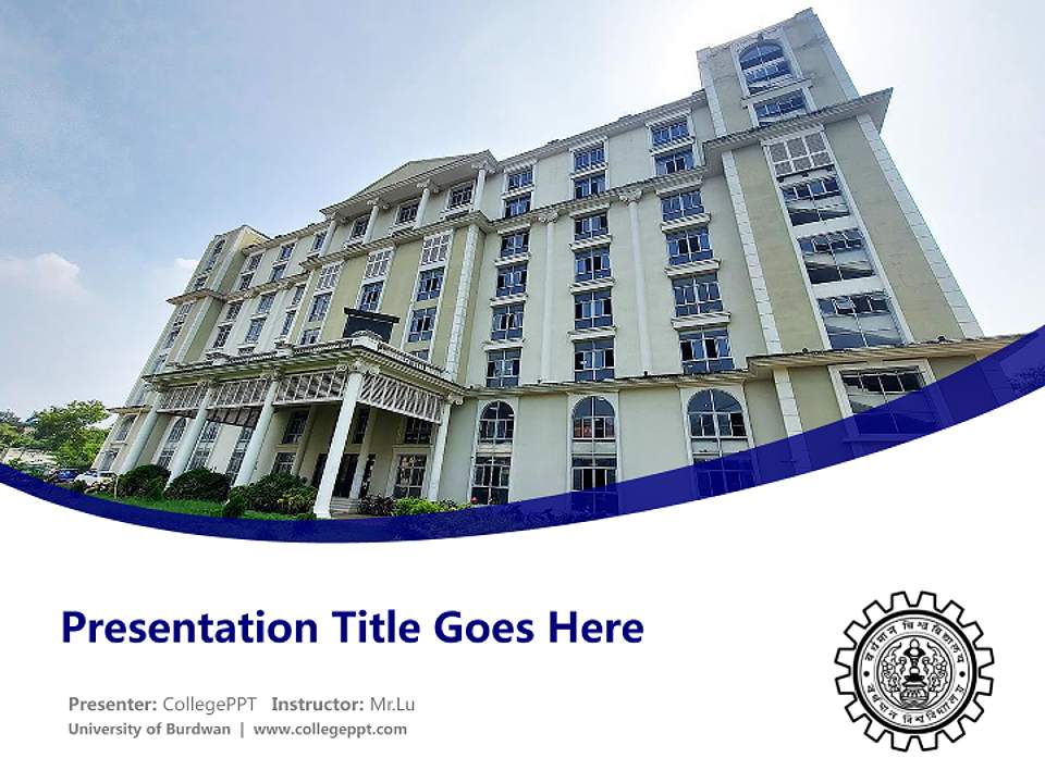 University of Burdwan Course/Courseware Creation PPT Template4:3 ratio PPT effect preview image5