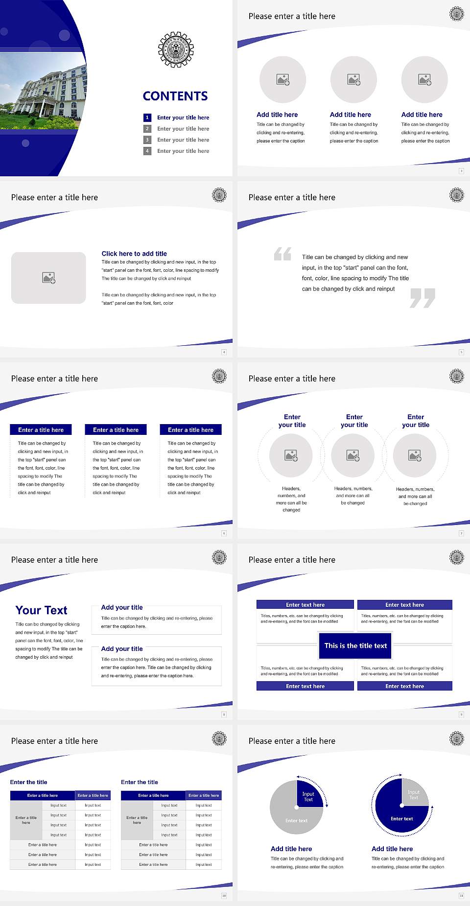 University of Burdwan Course/Courseware Creation PPT Template4:3 ratio PPT effect preview image2