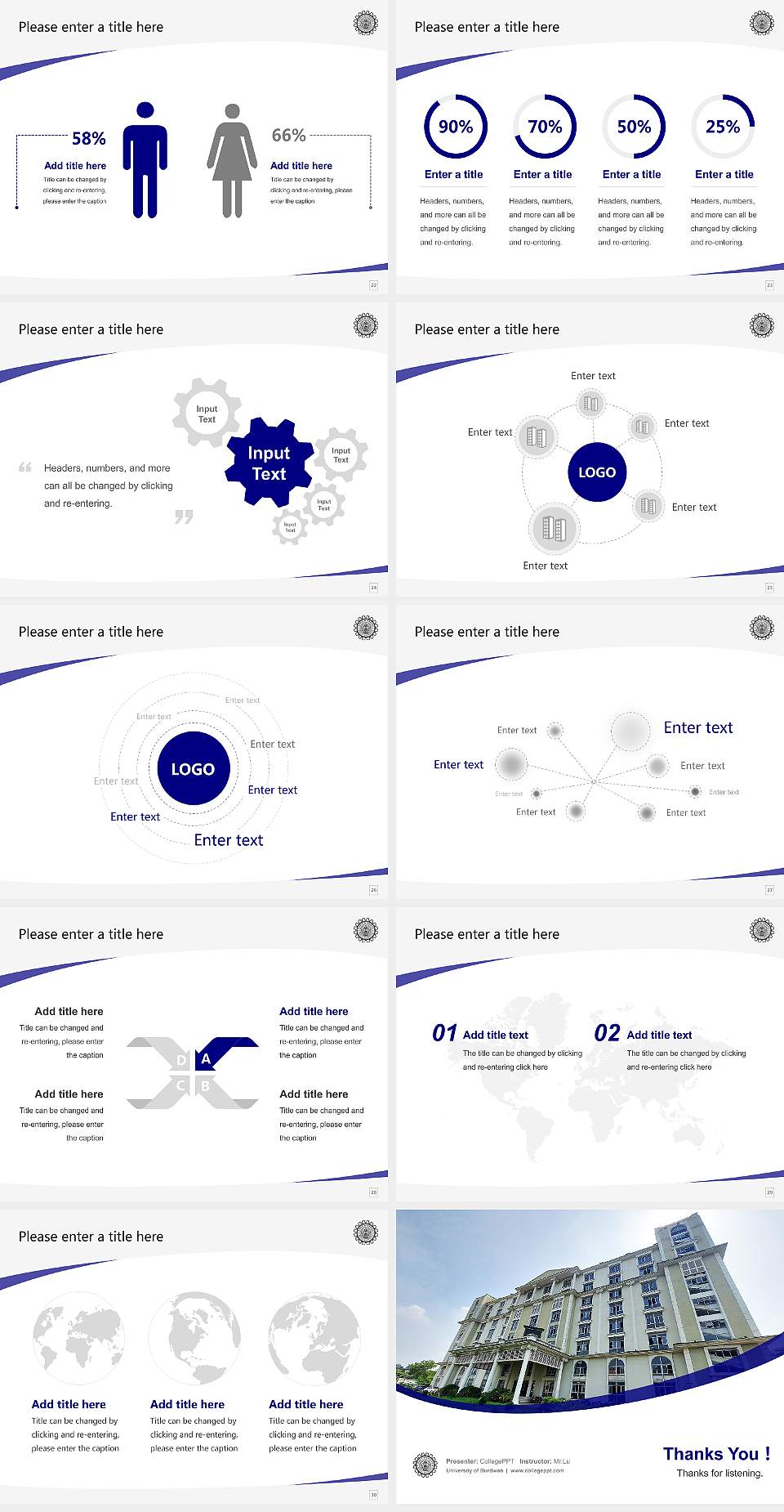University of Burdwan Course/Courseware Creation PPT Template4:3 ratio PPT effect preview image4