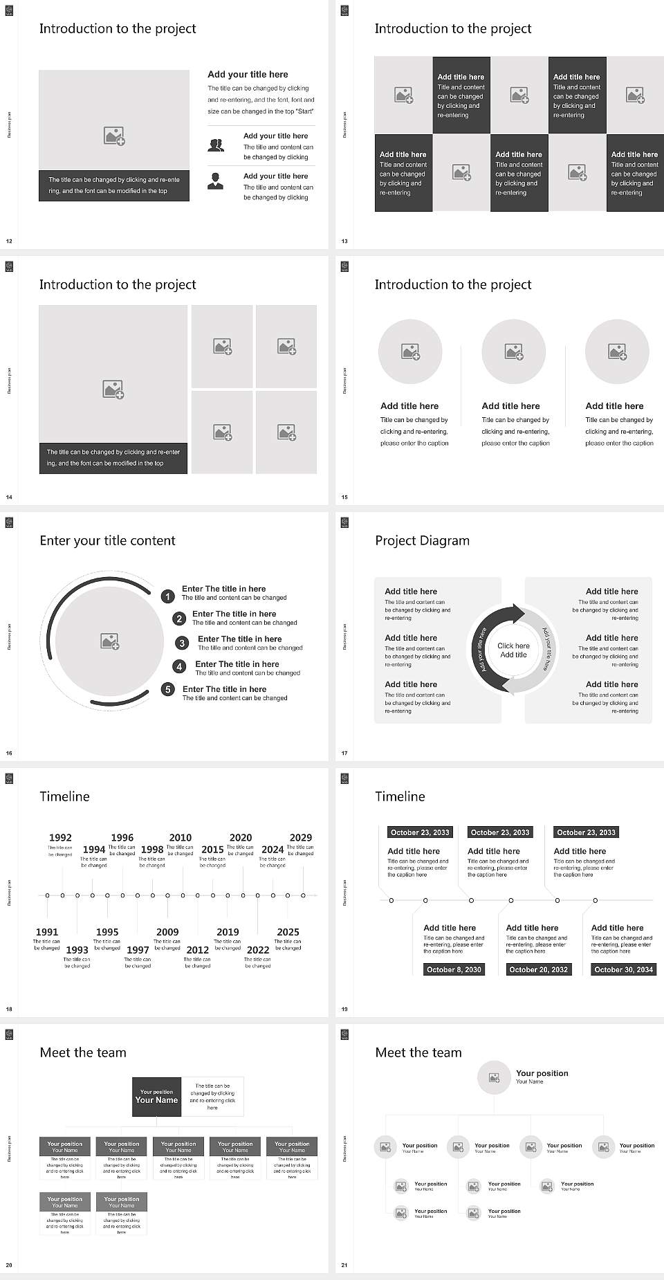 World University of Design Competition/Entrepreneurship Contest PPT Template4:3 ratio PPT effect preview image3