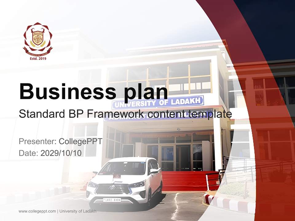 University of Ladakh Competition/Entrepreneurship Contest PPT Template4:3 ratio PPT effect preview image9