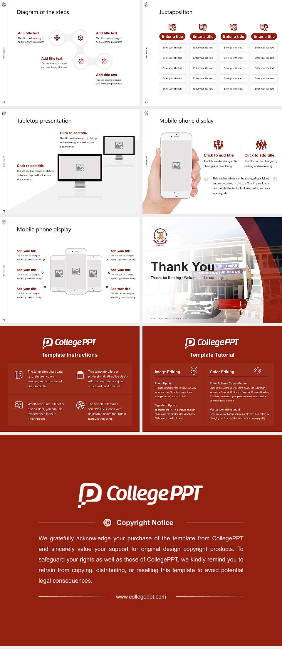 University of Ladakh Competition/Entrepreneurship Contest PPT Template4:3 ratio PPT effect preview image9