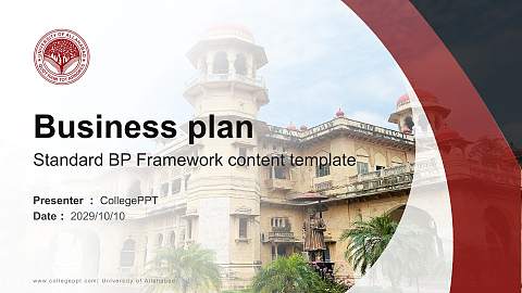 University of Allahabad Competition/Entrepreneurship Contest PPT Template