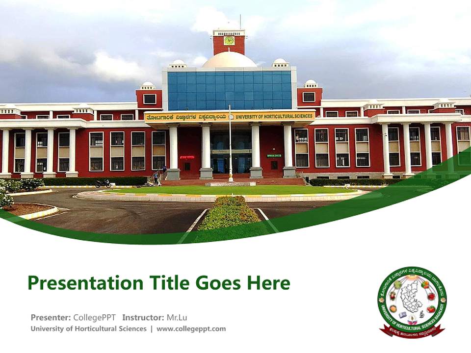 University of Horticultural Sciences Course/Courseware Creation PPT Template4:3 ratio PPT effect preview image5