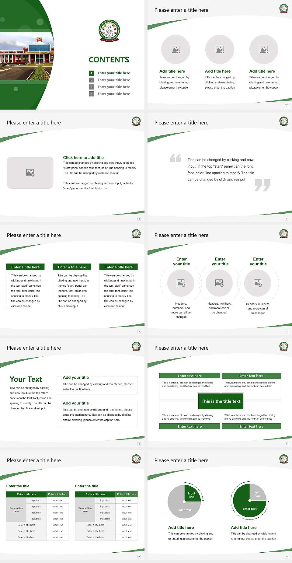 University of Horticultural Sciences Course/Courseware Creation PPT Template4:3 ratio PPT effect preview image2