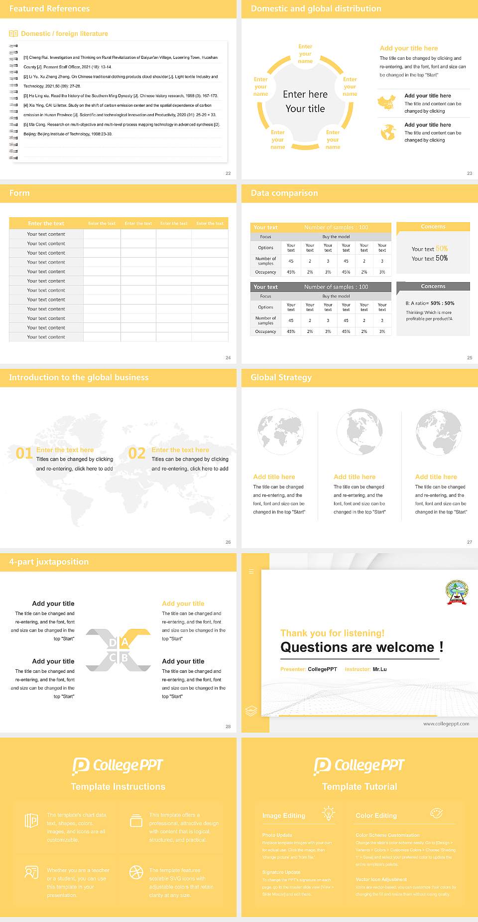 Uttarakhand Sanskrit University Thesis Proposal/Graduation Defense PPT Template4:3 ratio PPT effect preview image4