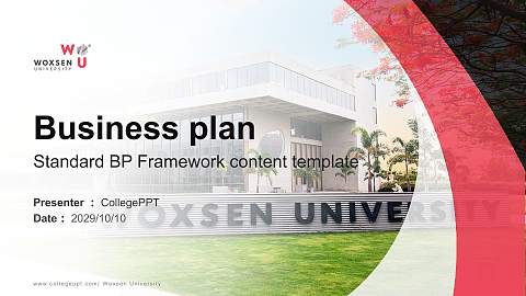 Woxsen University Competition/Entrepreneurship Contest PPT Template