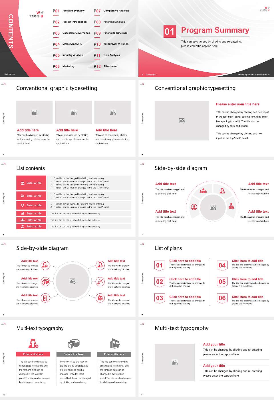 Woxsen University Competition/Entrepreneurship Contest PPT Template16:9 ratio PPT effect preview image2