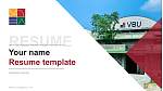 Vijaybhoomi University이력서PPT 템플릿