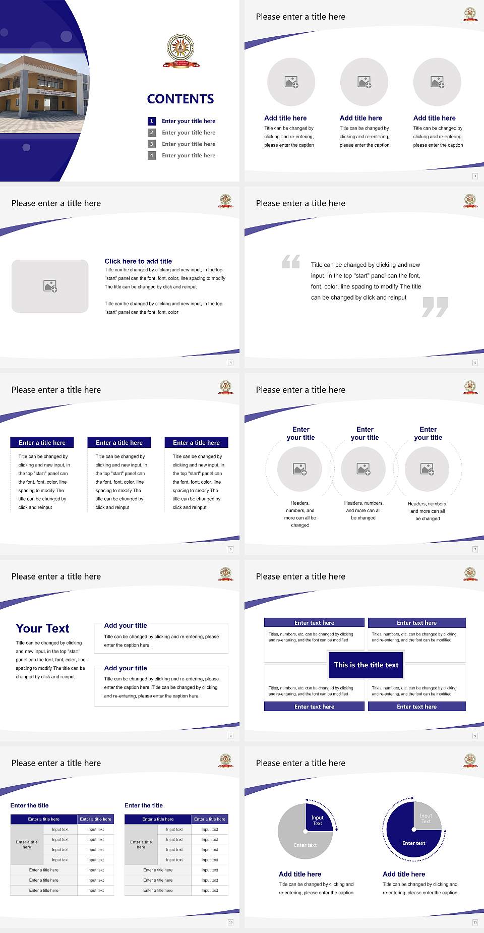 Vijayanagara Sri Krishnadevaraya University Course/Courseware Creation PPT Template4:3 ratio PPT effect preview image2