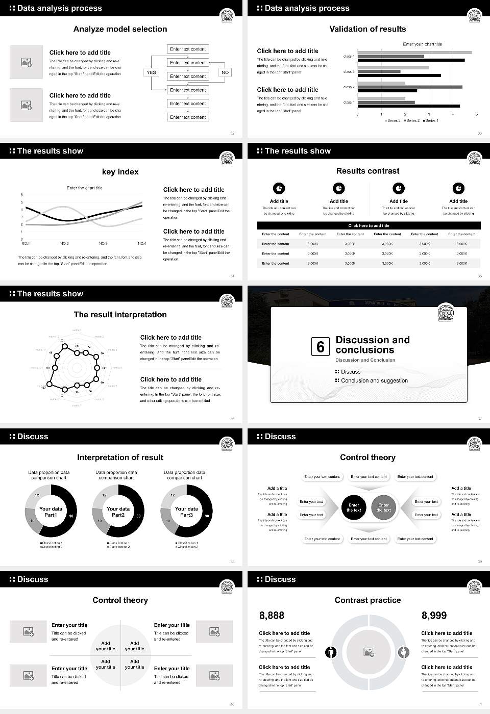 Utkal University Graduation Thesis Defense PPT Template16:9 ratio PPT effect preview image5